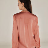 PAMPITA | Peach Pink Embroidered Blouse