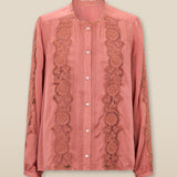 PAMPITA | Peach Pink Embroidered Blouse