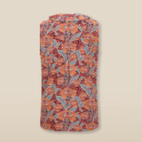 IRAMA | Terracotta Multi Liberty Floral Cotton Blouse