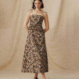 MISTY | Natural-Toned Liberty Floral Cotton Dress