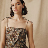 MISTY | Natural-Toned Liberty Floral Cotton Dress