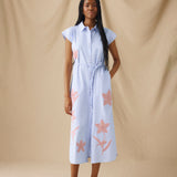 CHARU | Floral Print Midi Shirt Dress