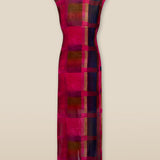 DOROTHEA | Fuchsia Pink Twist Midi Dress