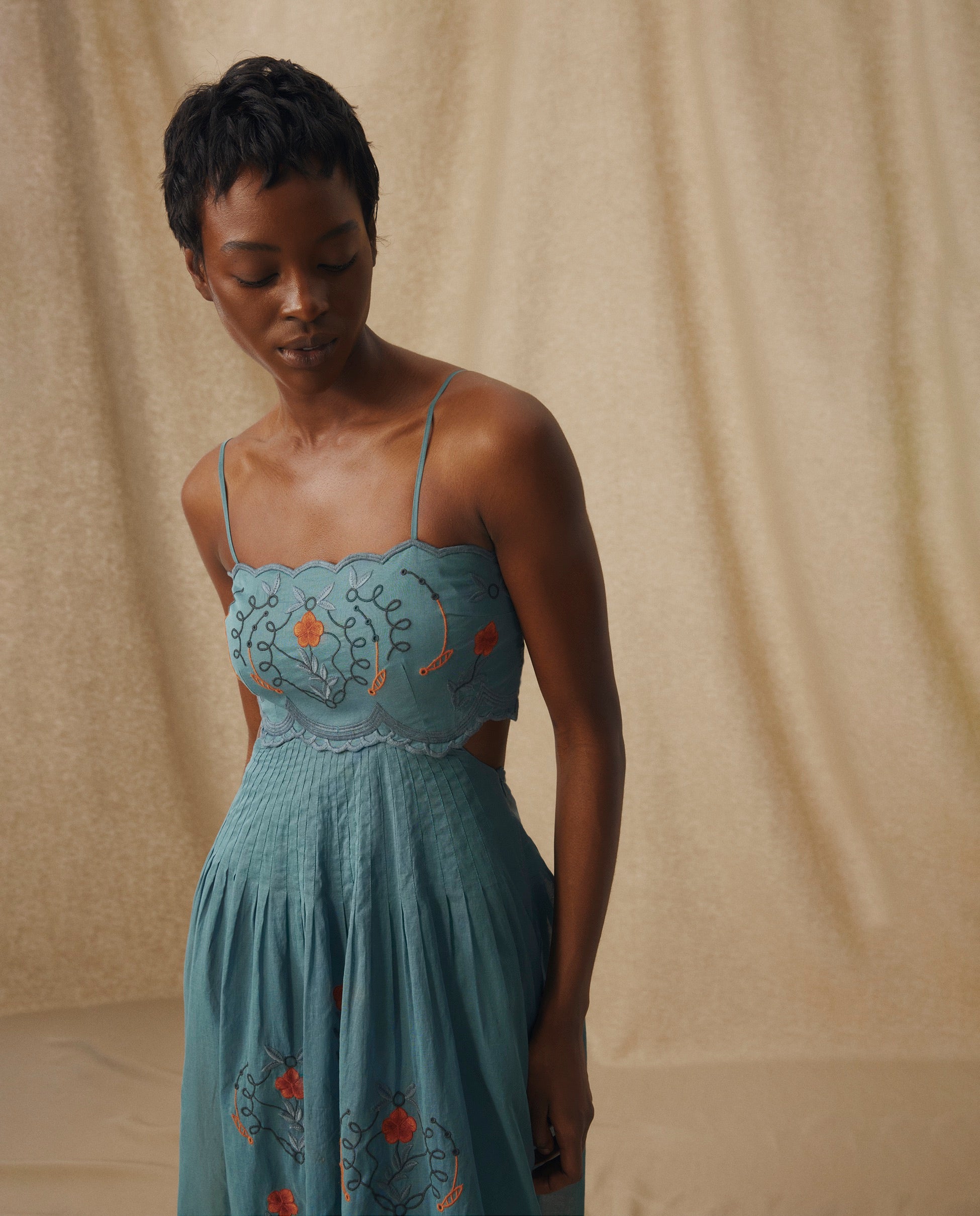 green emerald velvet dress Laurel Teal Floral Embroidered Maxi Dress  Frock and Frill
