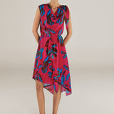 CHETANA | Magenta & Blue Flower Short Dress