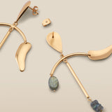 BALAKATA | Gold-Plated Labradorite Drop Earrings