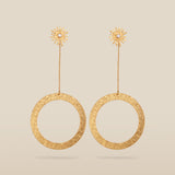 SUNNY HOOPS | Gold-Plated Stud and Hoop Drop Earrings