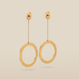 SUNNY HOOPS | Gold-Plated Stud and Hoop Drop Earrings