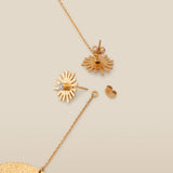 SUNNY HOOPS | Gold-Plated Stud and Hoop Drop Earrings