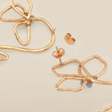 DAISY | Gold-Plated Statement Floral Earrings