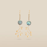 BRANCHEEN | Gold-Plated Labradorite Drop Earrings