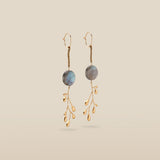 BRANCHEEN | Gold-Plated Labradorite Drop Earrings