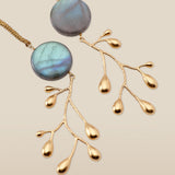 BRANCHEEN | Gold-Plated Labradorite Drop Earrings