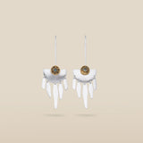 LUNARA | Silver-Plated Drop Earrings