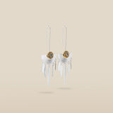 LUNARA | Silver-Plated Drop Earrings