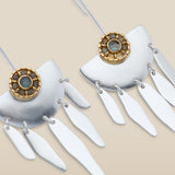 LUNARA | Silver-Plated Drop Earrings