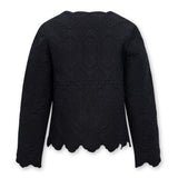 ISHANI | Black Trapunto Embroidered Linen Jacket