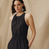 DAWA | Black Cotton Sleeveless Jumpsuit