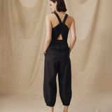 DAWA | Black Cotton Sleeveless Jumpsuit