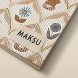 Light Cream Floral Embroidered Softbound Notebook