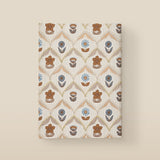 Light Cream Floral Embroidered Softbound Notebook