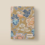 Antique Gold Floral Embroidered Softbound Journal