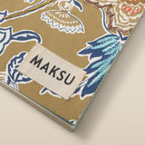 Antique Gold Floral Embroidered Softbound Journal