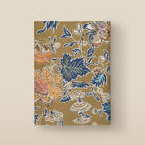 Antique Gold Floral Embroidered Softbound Journal
