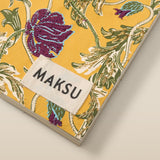 Golden Floral Embroidered Softbound Notebook