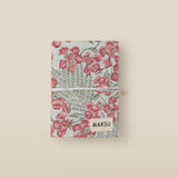 Pink Floral Print Softbound Notebook with Tie Closure