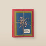 Colourblock Embroidered Notebook Set – Set of 3