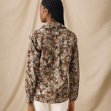 MISTY | Natural-Toned Liberty Floral Cotton Overshirt