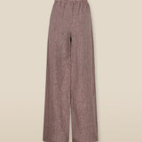 THYSSEN | Bronze Metallic Thread Wide Leg Trousers