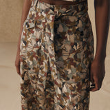 MISTY | Natural-Toned Liberty Floral Cotton Trousers