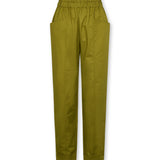 ASTROS | Moss Green Cotton Tapered Trousers