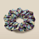 Purple Multi Floral Scrunchie