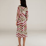 SOL | Magenta & Brown Stripe Boho Skirt