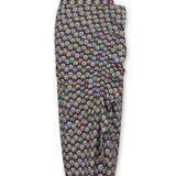 CATALINA | Purple Multi Liberty Floral Print Cotton Midi Skirt