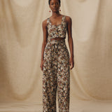 MISTY | Natural-Toned Liberty Floral Cotton Top