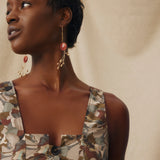 MISTY | Natural-Toned Liberty Floral Cotton Top