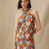 AYLA | Terracotta & Teal Printed Cotton Top