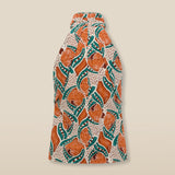 AYLA | Terracotta & Teal Printed Cotton Top