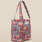 BIMBA | Terracotta Multi Floral Tote Bag