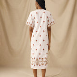SANA | White Embroidered Cotton Tunic