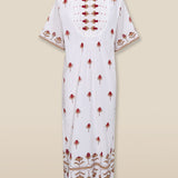 SANA | White Embroidered Cotton Tunic
