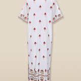 SANA | White Embroidered Cotton Tunic