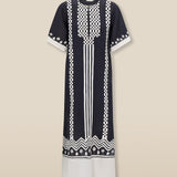 TAMANNA | Black Geo Embroidered Tunic