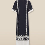 TAMANNA | Black Geo Embroidered Tunic