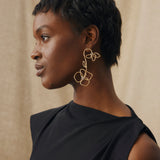 DAISY | Gold-Plated Statement Floral Earrings