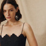 LUNARA | Silver-Plated Drop Earrings